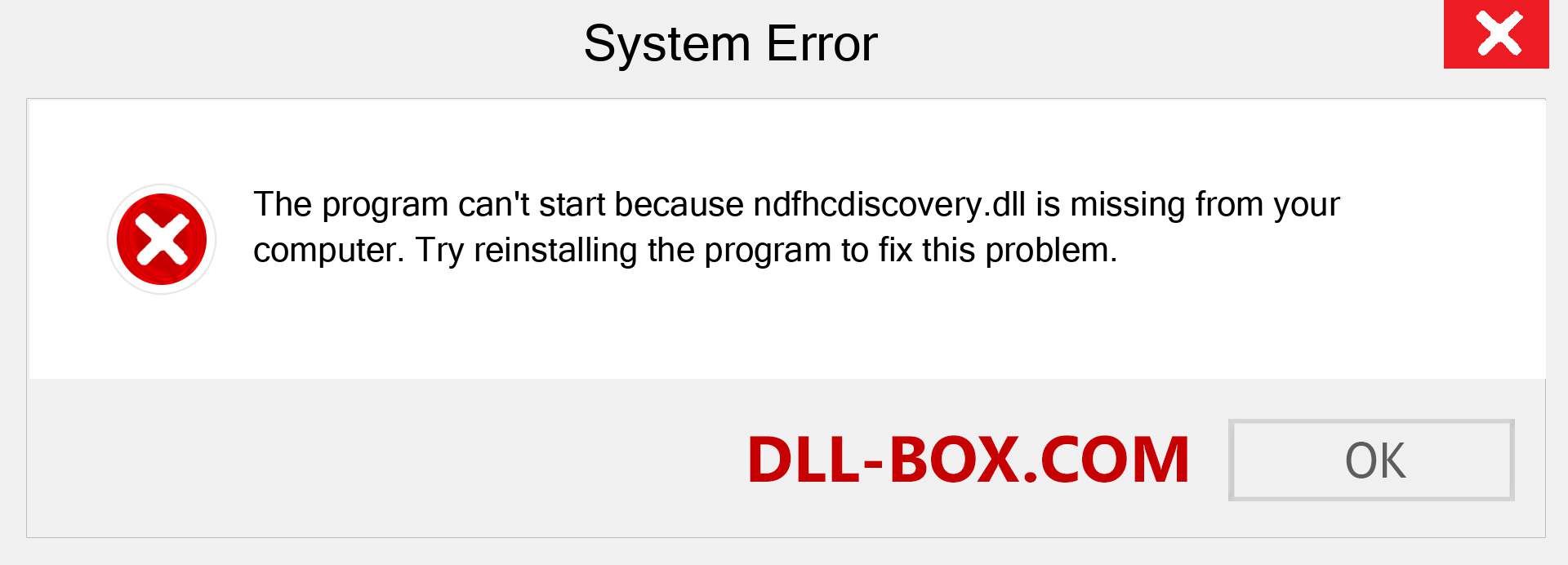  ndfhcdiscovery.dll file is missing?. Download for Windows 7, 8, 10 - Fix  ndfhcdiscovery dll Missing Error on Windows, photos, images